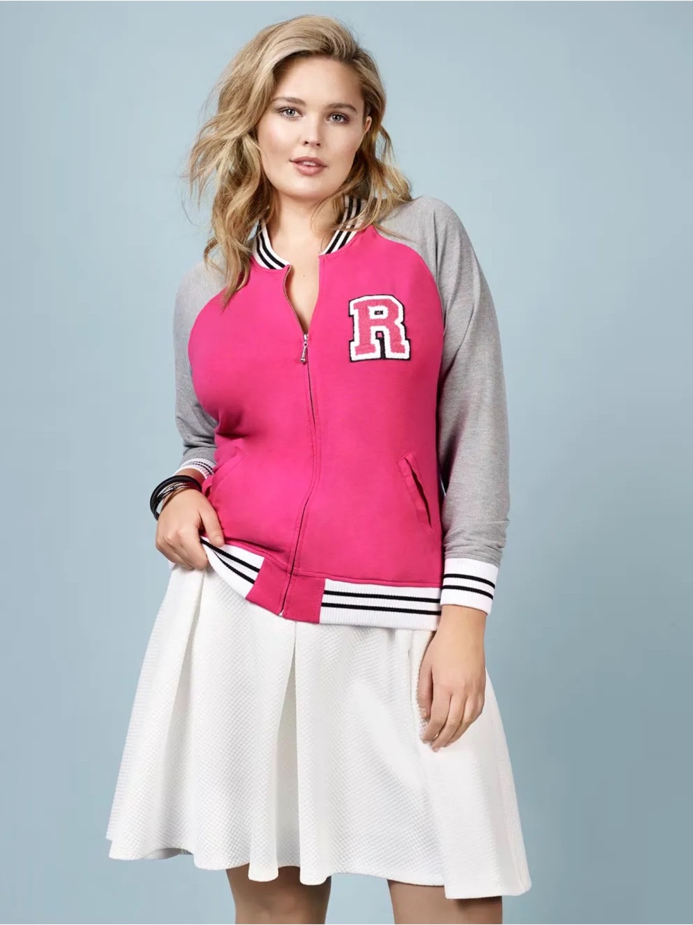 Rebel Wilson x Torrid Capsule Collection Varsity Letterman’s Jacket Plus Size 3X